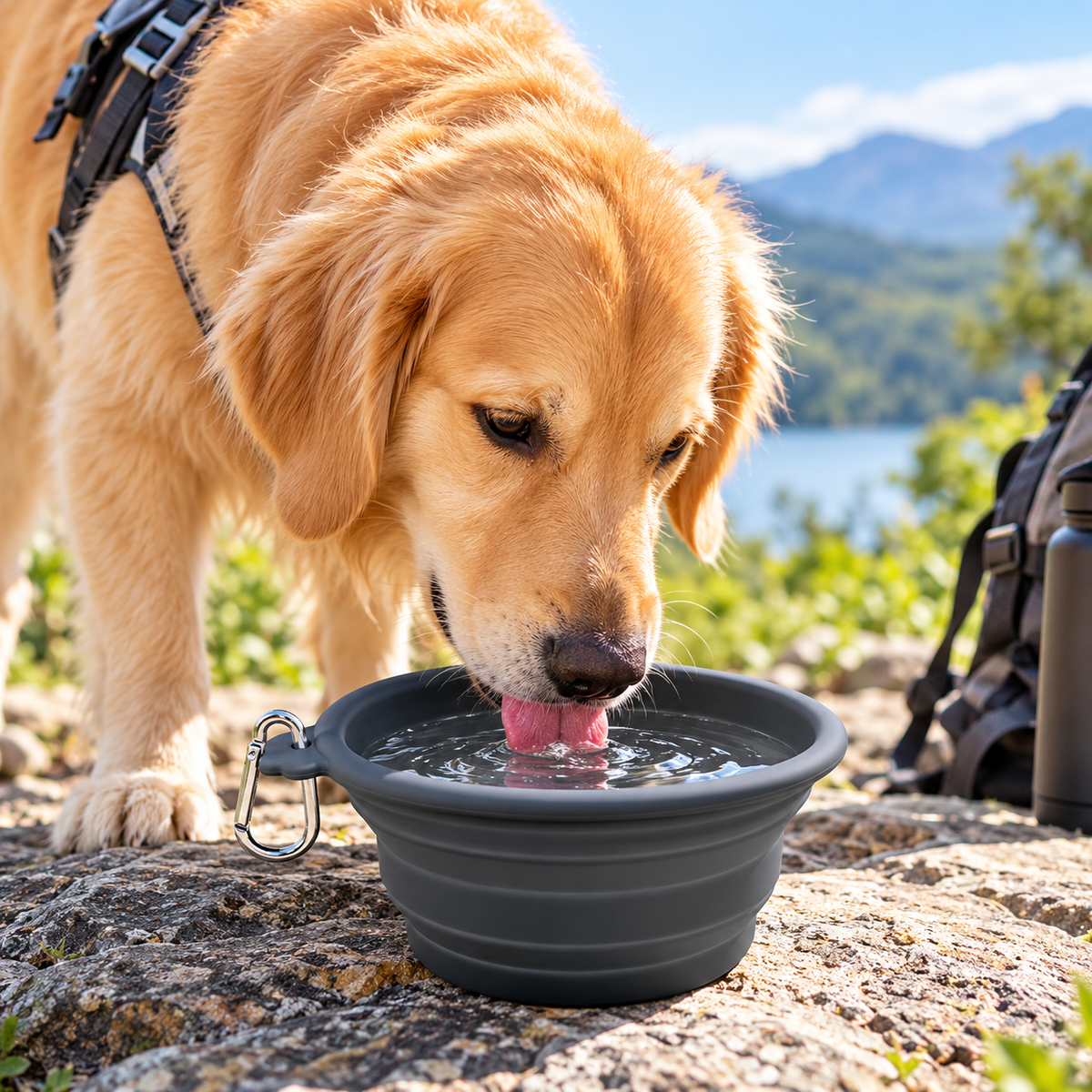 Collapsible Silicone Pet Bowl