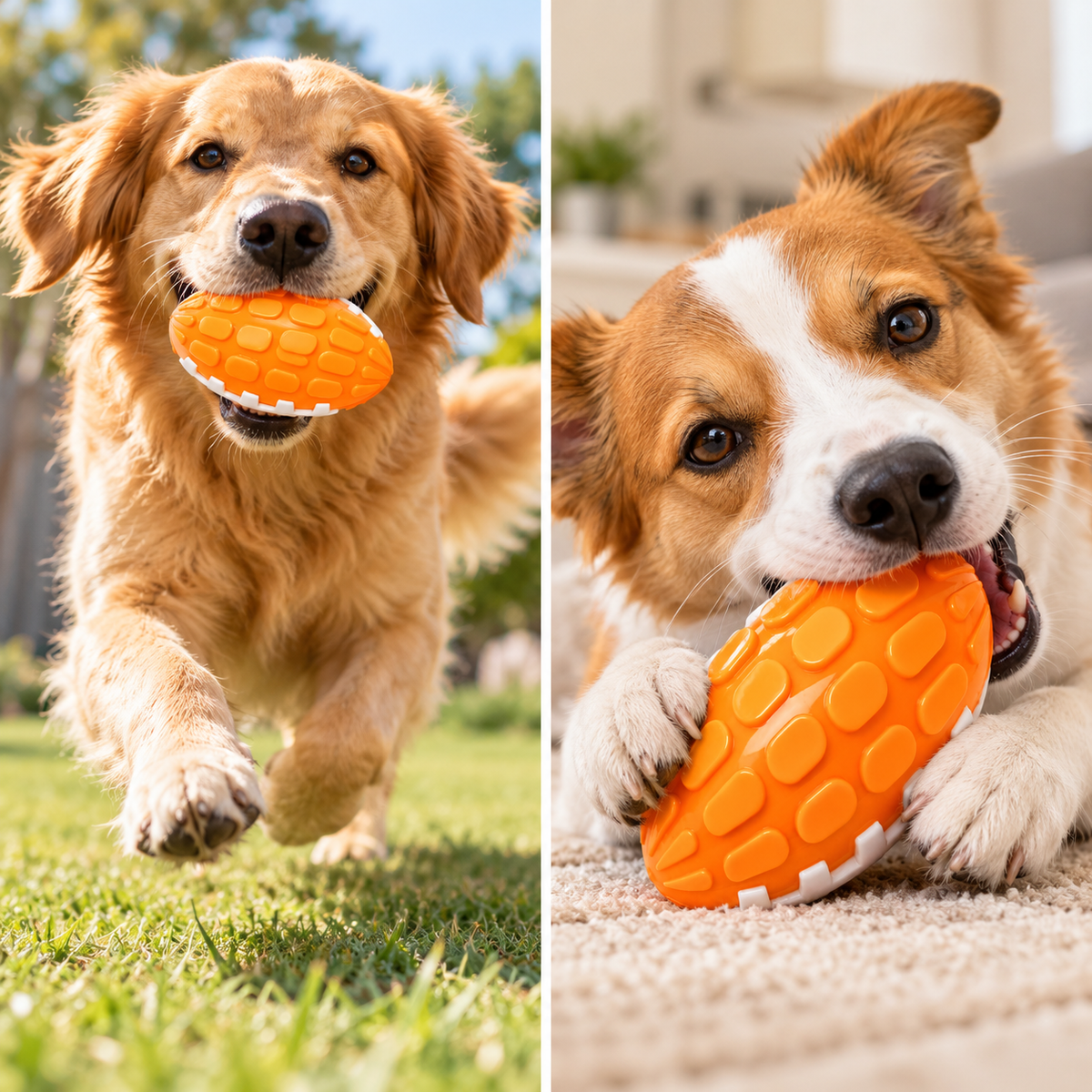 TPR Football Dog Toy