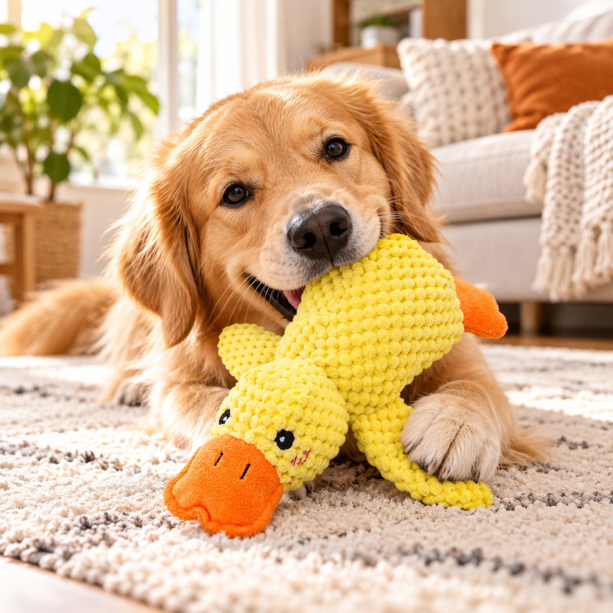 Squeaky Charge Duck Pet Toy